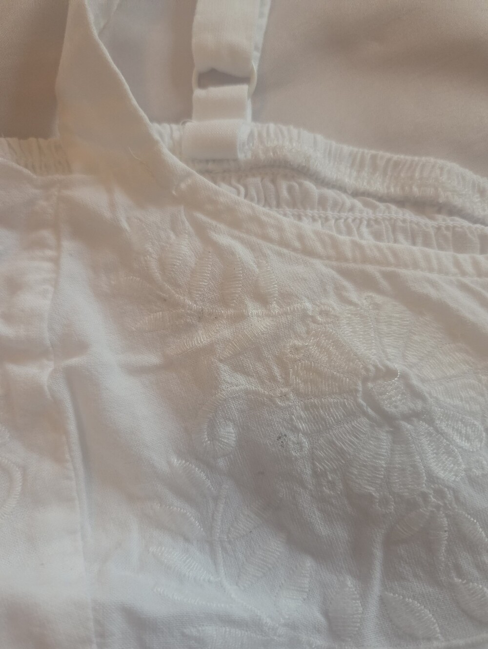 White Embroidered Women’s Tank Top